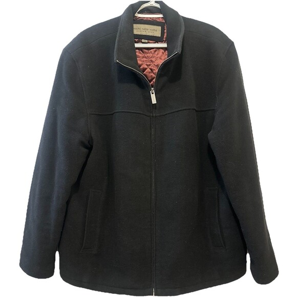 Marc New York Other - Marc New York Wool Blend Zip Jacket Mens XL Black Quilted Lined